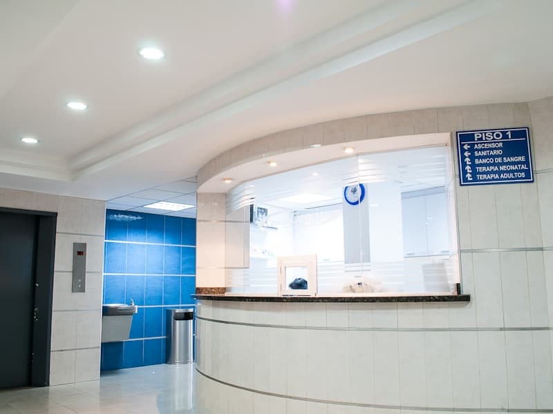 Healthcare facility reception area